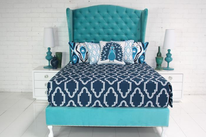Casablanca Bedding in Navy