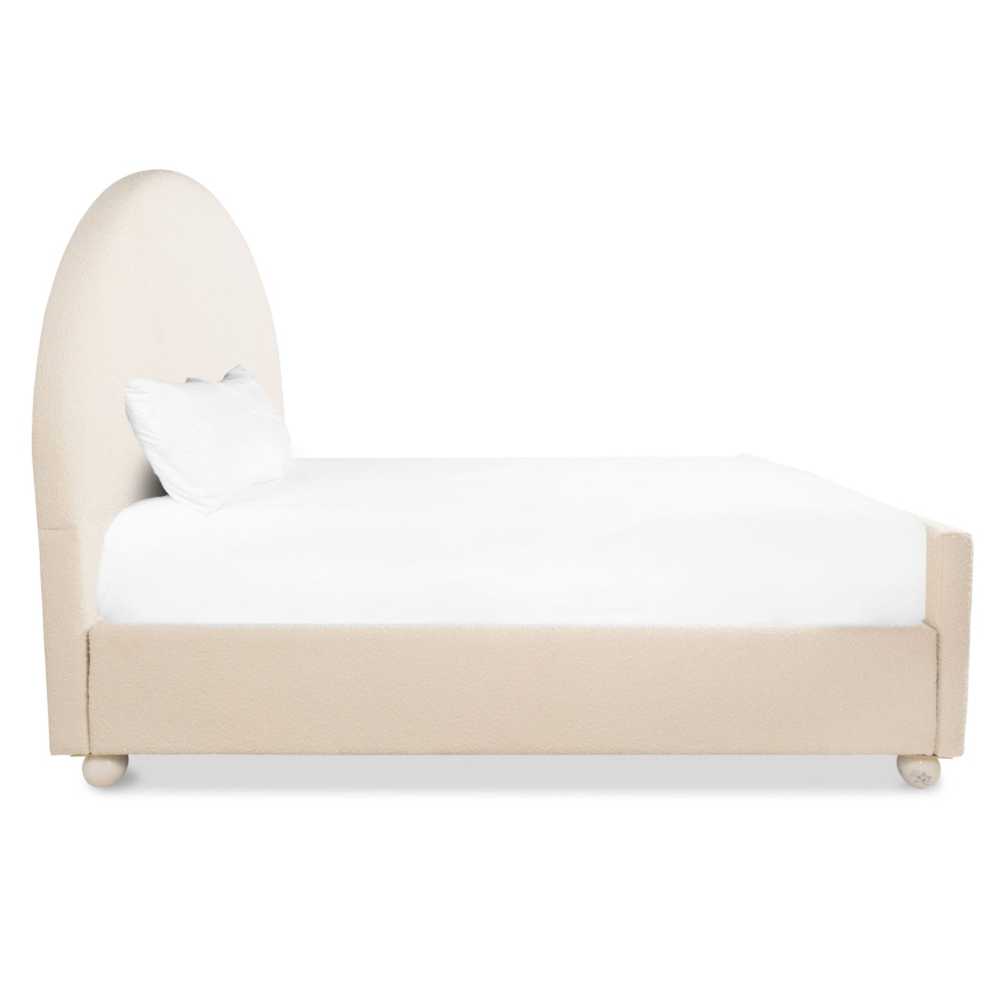 Acapulco Bed in Boucle with Foot Board