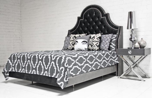 Casablanca Bedding in Charcoal