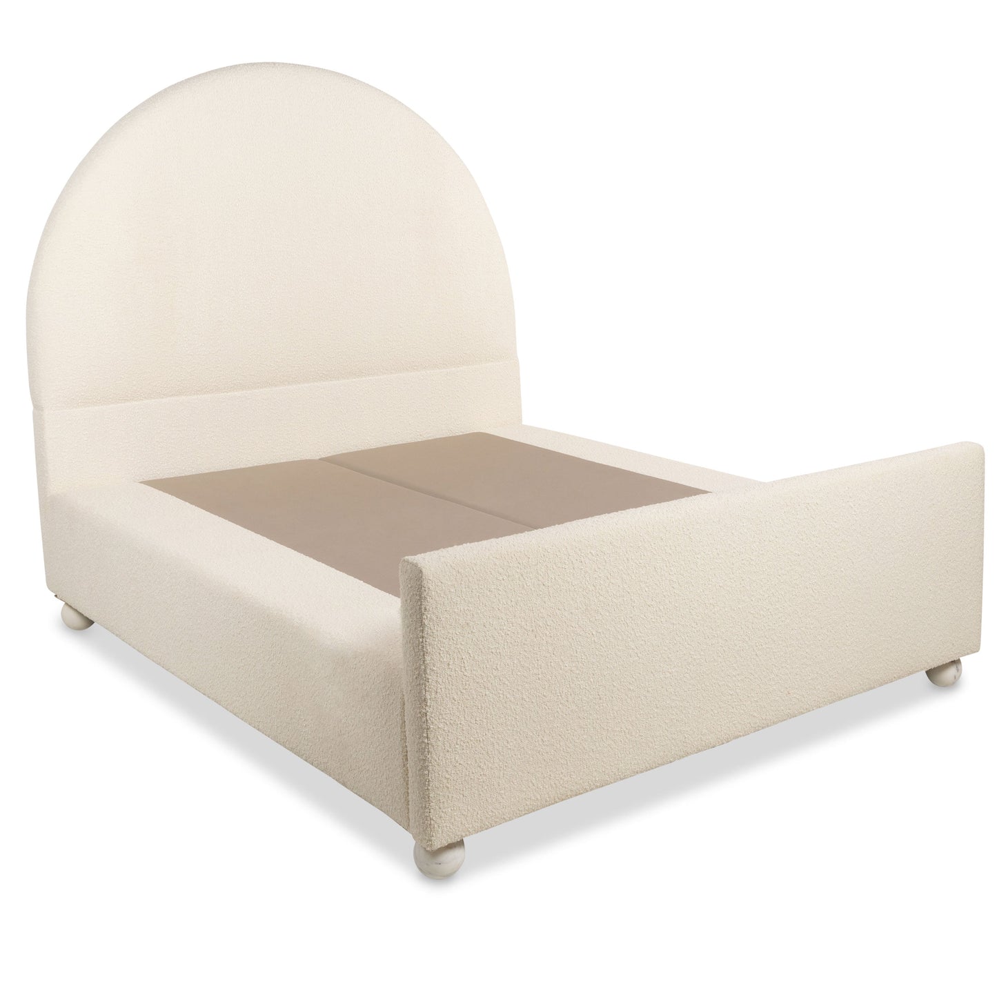 Acapulco Bed in Boucle with Foot Board