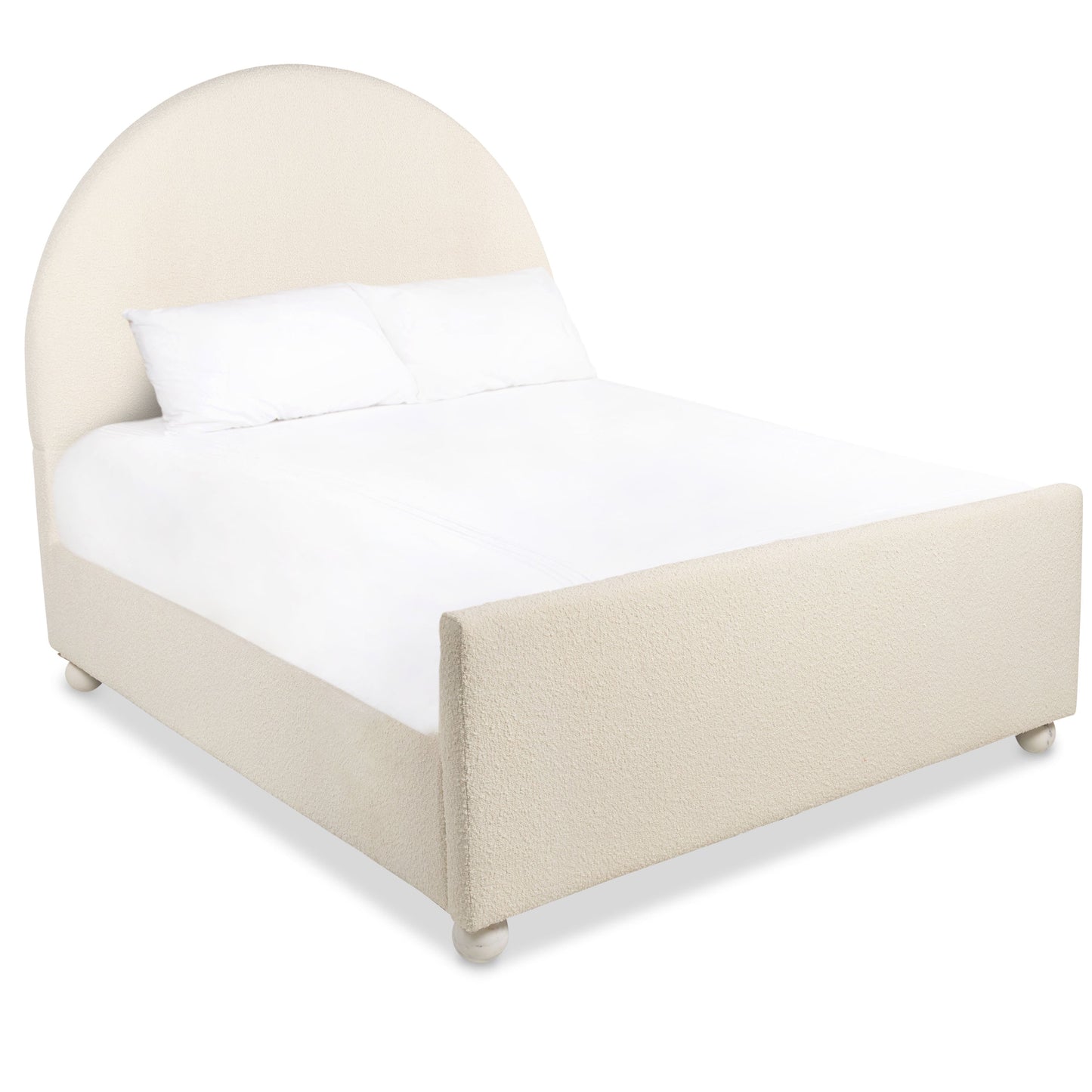 Acapulco Bed in Boucle with Foot Board