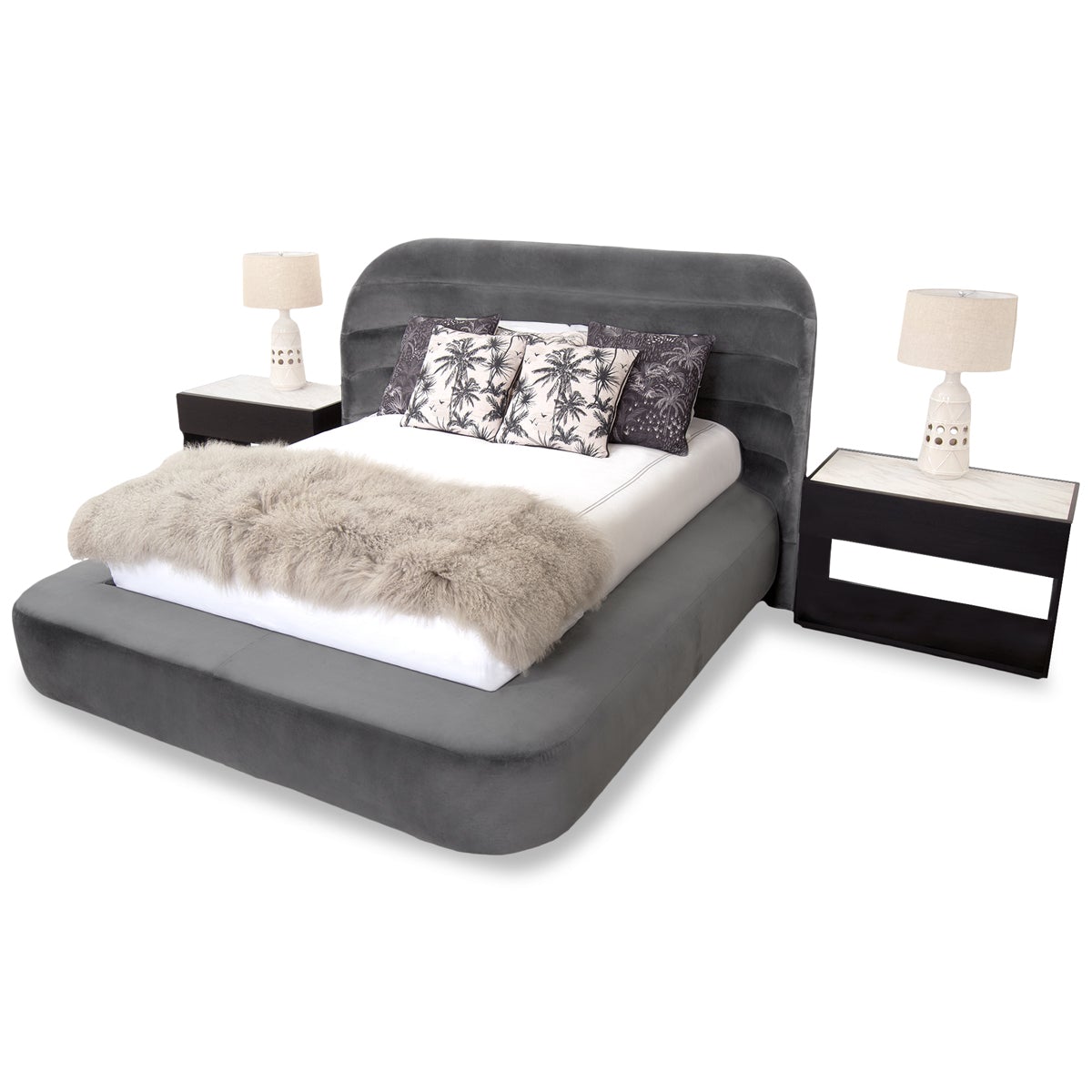 Chubby Bed in Velvet