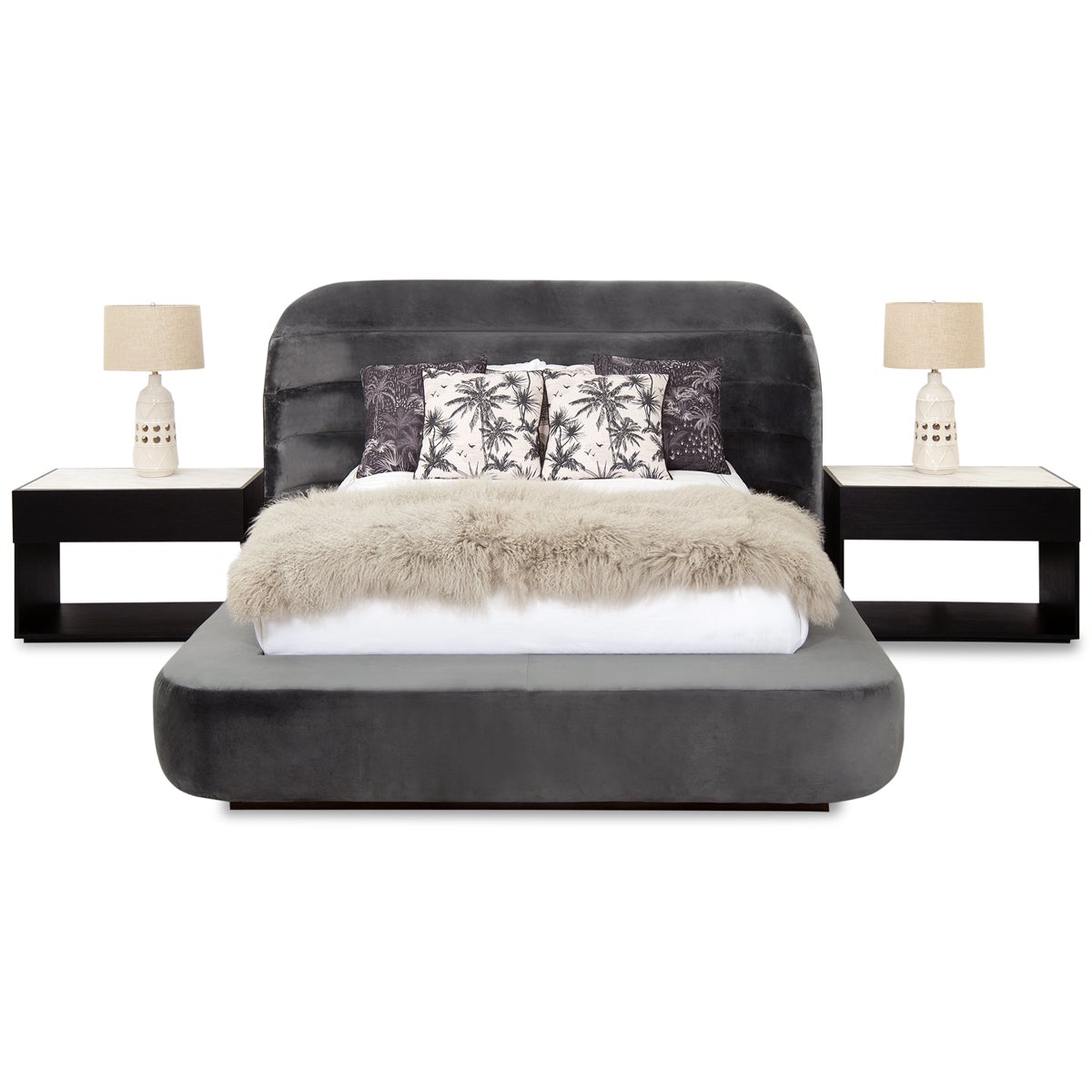 Chubby Bed in Velvet